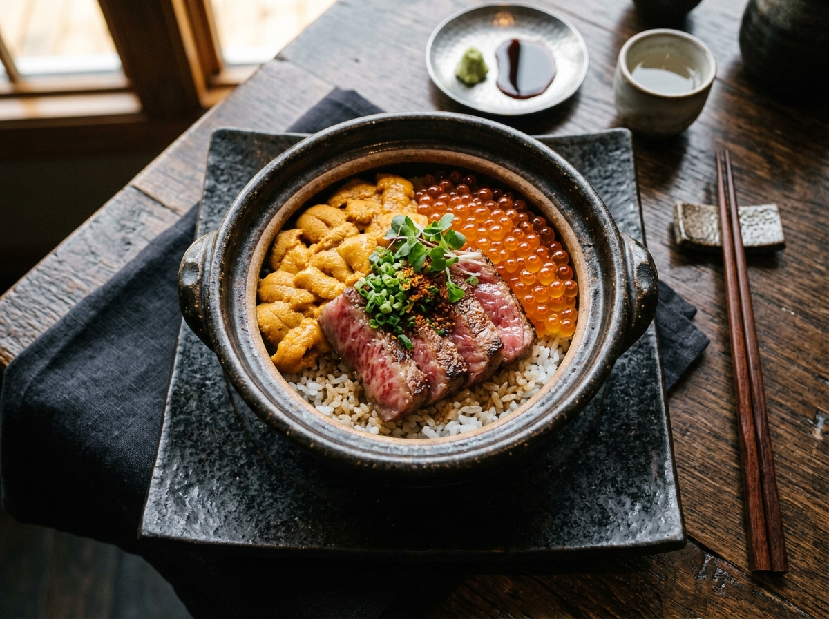 北海道海膽和牛土鍋釜飯