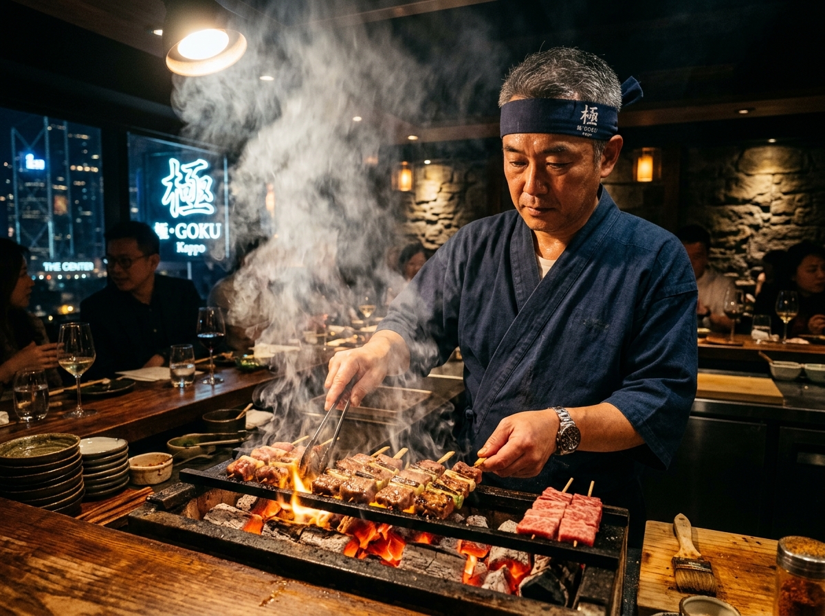 旬月割烹備長炭火炙烤和牛料理